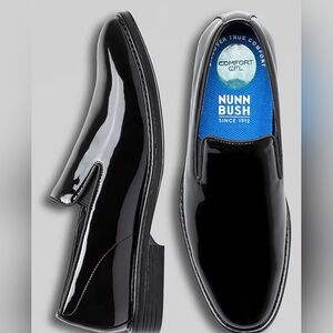 Mens Nunn Bush Formal Flex Plain Toe Slip-On Dress Shoes - 8.5